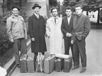 Создатели Альфа-транслятора, слева направо: А.П. Ершов, И.В. Поттосин, Г.И. Кожухин, Б.А. Загацкий, Ю.М. Волошин