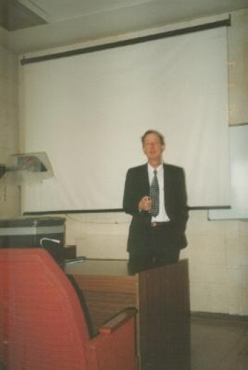 Во время семинара, посвященного 40-летию Отдела программирования, 1998 г.