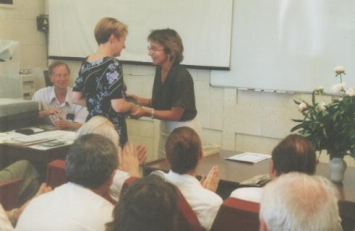 Презентация фонда академика А.П. Ершова, Т.М. Яхно и Л.Г. Алсынбаева, июль 1999 г.