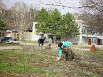 На субботнике