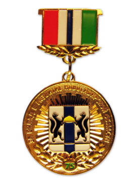 Памятная медаль "За вклад в  развитие Новосибирской области"